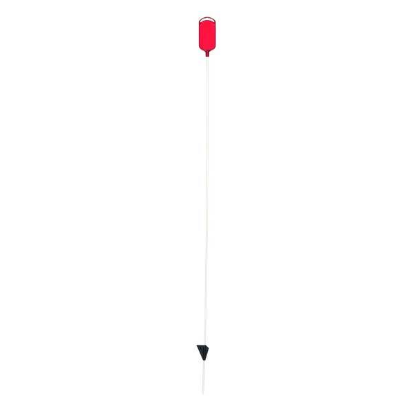 46" Driveway Marker Red Oval 1/4" Shaft