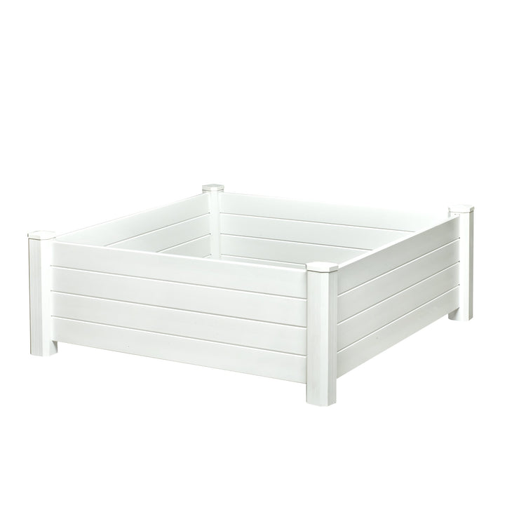 Premium 48"x48"x15” Raised Garden Bed – White