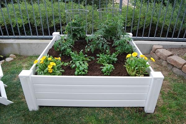 Premium 48"x48"x15” Raised Garden Bed – White