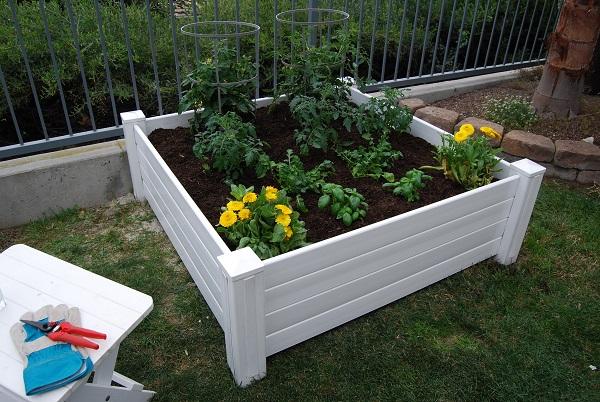 Premium 48"x48"x15” Raised Garden Bed – White