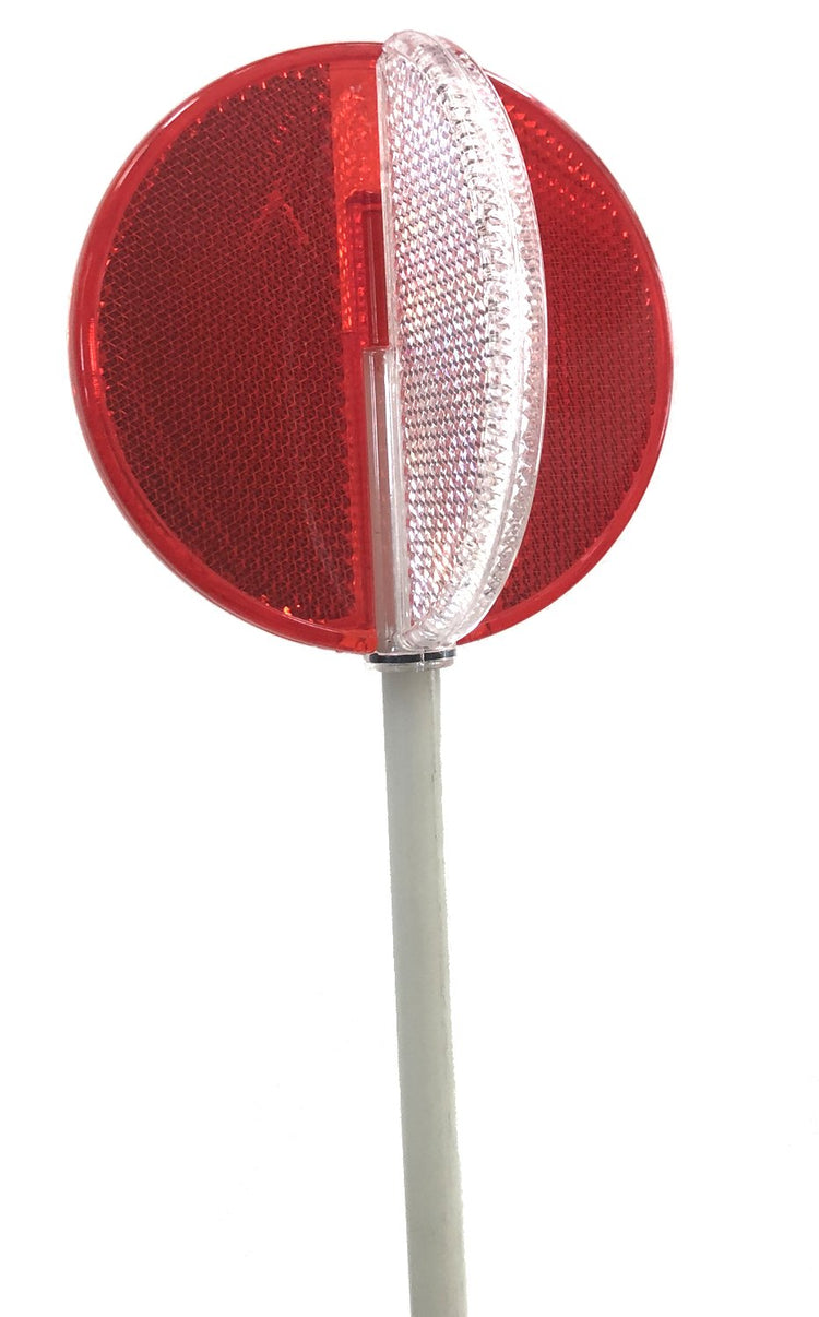 2-in-1 Driveway Marker, 46" Red and Clear