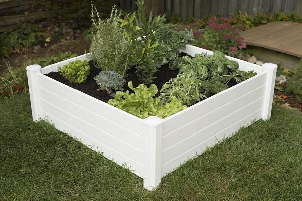 Premium 48"x48"x15” Raised Garden Bed – White